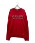 VERSACE COLLECTION（ヴェルサーチ コレクション）の古着「ロゴプリントスウェット」｜レッド