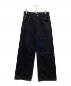 ASAPMODEエイサップモード）の古着「Stacked Canvas Wide-Leg Pants」｜ブラック