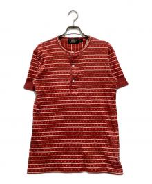 RRL（ダブルアールエル）の古着「ヘンリーネックTシャツ」｜レッド