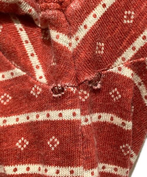 RRL（ダブルアールエル）RRL (ダブルアールエル) ヘンリーネックTシャツ レッド サイズ:XSの古着・服飾アイテム