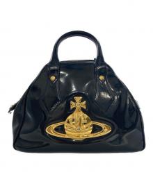 Vivienne Westwood（ヴィヴィアンウエストウッド）の古着「エナメルハンドバッグ」｜ブラック