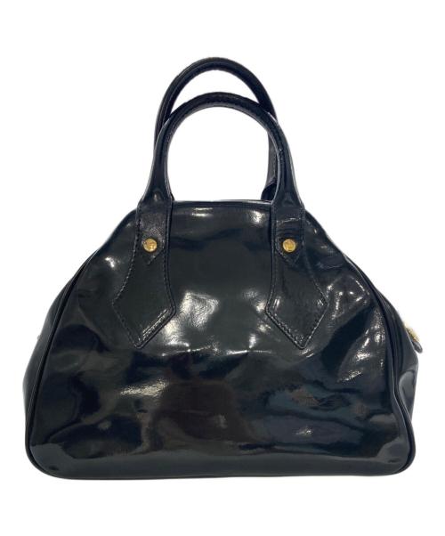 Vivienne Westwood（ヴィヴィアンウエストウッド）Vivienne Westwood (ヴィヴィアンウエストウッド) エナメルハンドバッグ ブラックの古着・服飾アイテム