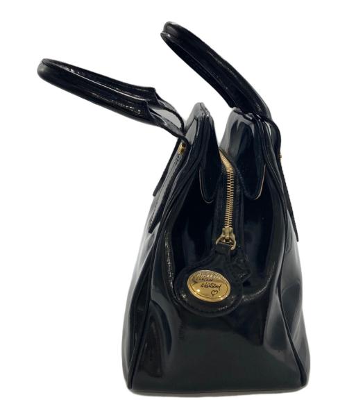 Vivienne Westwood（ヴィヴィアンウエストウッド）Vivienne Westwood (ヴィヴィアンウエストウッド) エナメルハンドバッグ ブラックの古着・服飾アイテム