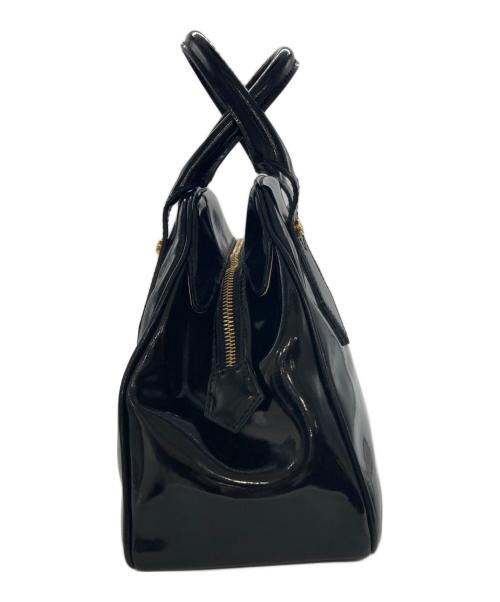 Vivienne Westwood（ヴィヴィアンウエストウッド）Vivienne Westwood (ヴィヴィアンウエストウッド) エナメルハンドバッグ ブラックの古着・服飾アイテム