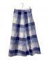 BLUE LABEL CRESTBRIDGE（ブルーレーベルクレストブリッジ）の古着「チェックロングスカート」｜ブルー
