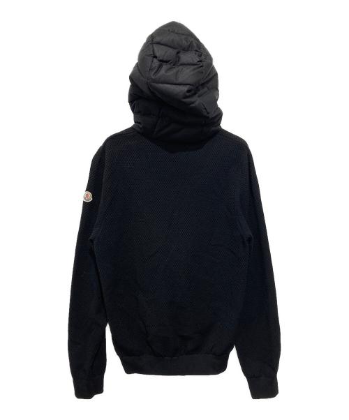 MONCLER（モンクレール）MONCLER (モンクレール) 切替メッシュジップパーカーカーディガン ブラック サイズ:Mの古着・服飾アイテム