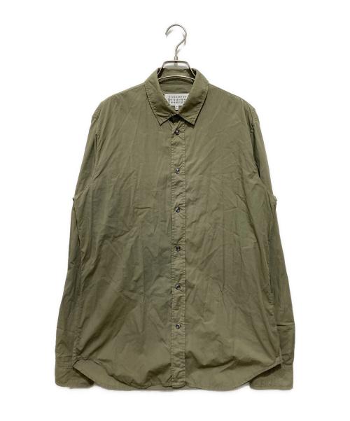 Maison Margiela（メゾンマルジェラ）Maison Margiela (メゾンマルジェラ) レギュラーカラーシャツ グリーン サイズ:42の古着・服飾アイテム