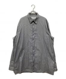 Maison Margiela（メゾンマルジェラ）の古着「ストライプシャツ」｜グレー