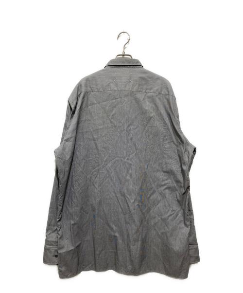 Maison Margiela（メゾンマルジェラ）Maison Margiela (メゾンマルジェラ) ストライプシャツ グレー サイズ:43の古着・服飾アイテム
