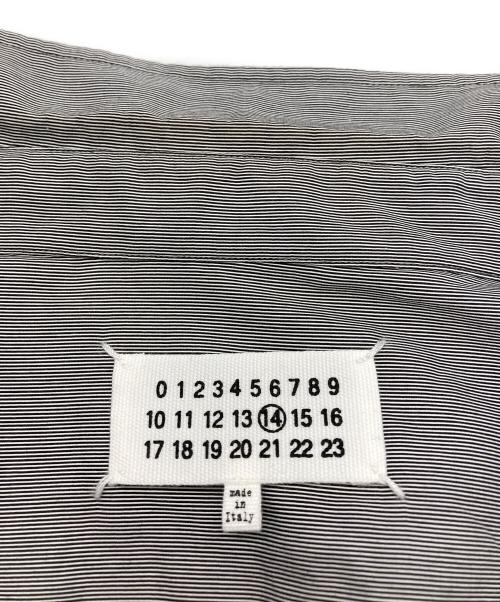Maison Margiela（メゾンマルジェラ）Maison Margiela (メゾンマルジェラ) ストライプシャツ グレー サイズ:43の古着・服飾アイテム