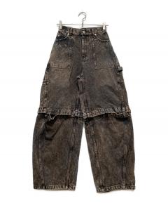 中古・古着通販】Ameri (アメリ) LACE DOCKING FADE DENIM PANTS