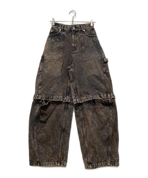 Ameri（アメリ）Ameri (アメリ) MEDI 2WAY REMOVE DENIM PANTS ブラウン サイズ:25の古着・服飾アイテム