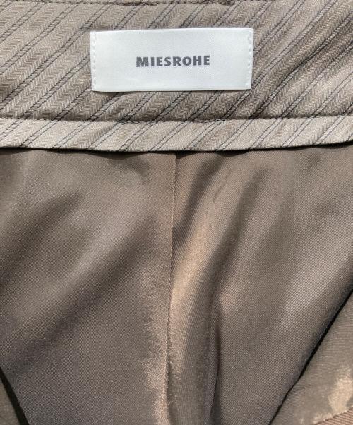 MIESROHE（ミースロエ）MIESROHE (ミースロエ) リラクシー2タックマニッシュPT ブラウン サイズ:Ｓの古着・服飾アイテム
