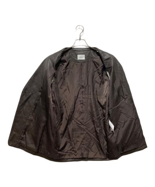 MIESROHE（ミースロエ）MIESROHE (ミースロエ) エコレザージャケット ブラウンの古着・服飾アイテム