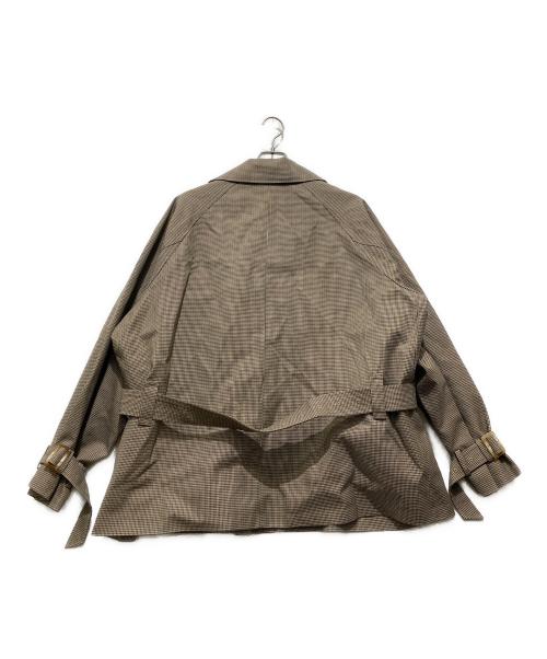 Ameri（アメリ）Ameri (アメリ) DADDY MIDI TRENCH COAT / ショートトレンチコート ブラウン サイズ:Mの古着・服飾アイテム