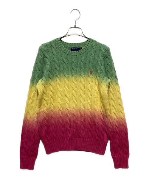 POLO RALPH LAUREN（ポロ・ラルフローレン）POLO RALPH LAUREN (ポロ・ラルフローレン) ケーブルニット マルチカラー サイズ:Mの古着・服飾アイテム