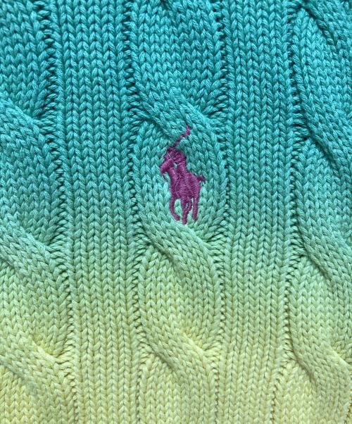 POLO RALPH LAUREN（ポロ・ラルフローレン）POLO RALPH LAUREN (ポロ・ラルフローレン) ケーブルニット マルチカラー サイズ:Mの古着・服飾アイテム