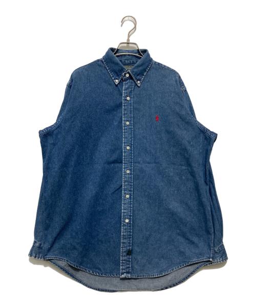 POLO COUNTRY（ポロカントリー）POLO COUNTRY (ポロカントリー) ポニー刺繍デニムシャツ インディゴ サイズ:Ｌの古着・服飾アイテム