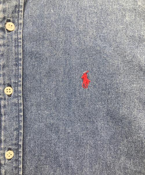 POLO COUNTRY（ポロカントリー）POLO COUNTRY (ポロカントリー) ポニー刺繍デニムシャツ インディゴ サイズ:Ｌの古着・服飾アイテム