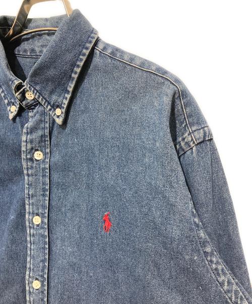 POLO COUNTRY（ポロカントリー）POLO COUNTRY (ポロカントリー) ポニー刺繍デニムシャツ インディゴ サイズ:Ｌの古着・服飾アイテム