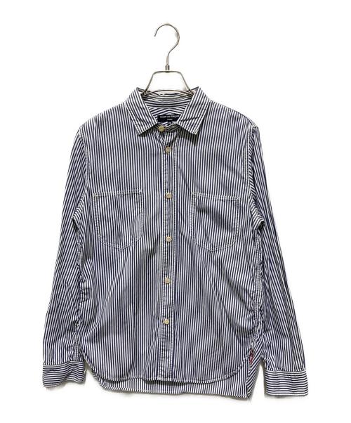COMME des GARCONS HOMME（コムデギャルソン オム）COMME des GARCONS HOMME (コムデギャルソン オム) ストライプシャツ ネイビー×ホワイト サイズ:XSの古着・服飾アイテム