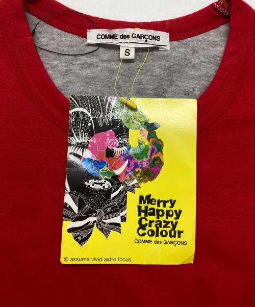 COMME des GARCONS（コムデギャルソン）COMME des GARCONS (コムデギャルソン) 切替カットソー レッド サイズ:s 未使用品の古着・服飾アイテム