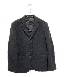 COMME des GARCONS HOMME（コムデギャルソン オム）の古着「ウールキルティング切替ジャケット」｜グレー