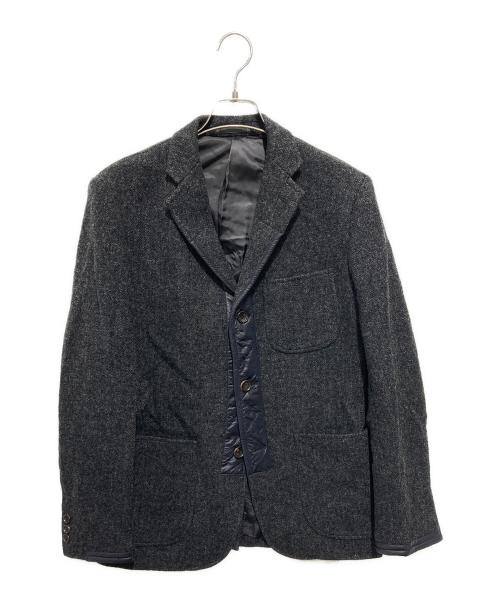 COMME des GARCONS HOMME（コムデギャルソン オム）COMME des GARCONS HOMME (コムデギャルソン オム) ウールキルティング切替ジャケット グレー サイズ:Ｓの古着・服飾アイテム