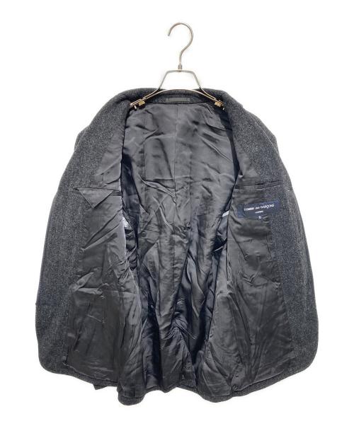 COMME des GARCONS HOMME（コムデギャルソン オム）COMME des GARCONS HOMME (コムデギャルソン オム) ウールキルティング切替ジャケット グレー サイズ:Ｓの古着・服飾アイテム
