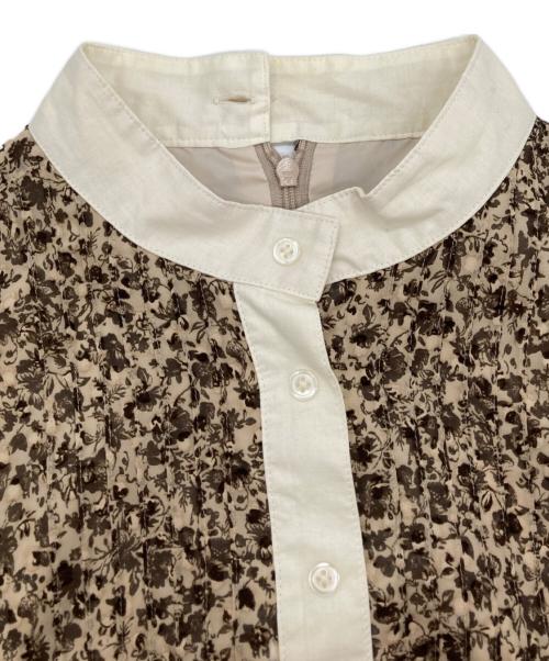 foufou（フーフー ザドレス）foufou (フーフー ザドレス) Who cares what other people think small flower dress / 総柄ワンピース ブラウン サイズ:1の古着・服飾アイテム