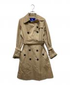 BURBERRY BLUE LABELバーバリー ブルー レーベル）の古着「裏地チェックトレンチコート」｜ベージュ