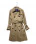 BURBERRY BLUE LABEL（バーバリー ブルー レーベル）の古着「裏地チェックトレンチコート」｜ベージュ