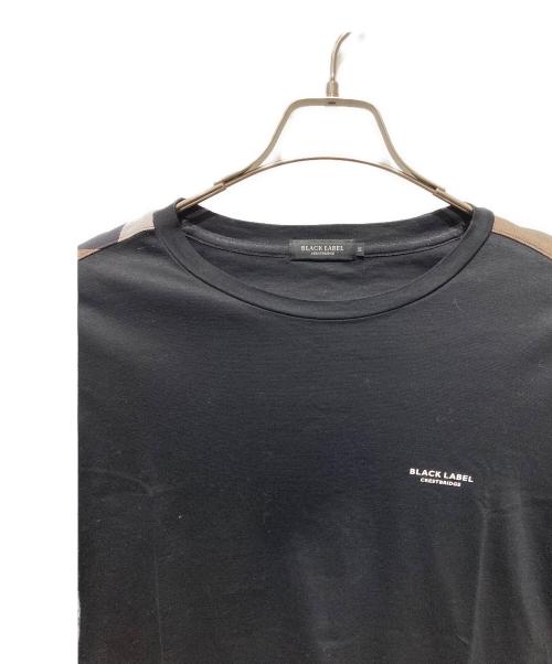 BLACK LABEL CRESTBRIDGE（ブラックレーベル クレストブリッジ）BLACK LABEL CRESTBRIDGE (ブラックレーベル クレストブリッジ) 長袖カットソー ブラック サイズ:Mの古着・服飾アイテム