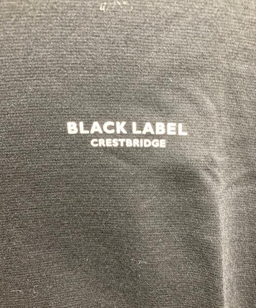 BLACK LABEL CRESTBRIDGE（ブラックレーベル クレストブリッジ）BLACK LABEL CRESTBRIDGE (ブラックレーベル クレストブリッジ) 長袖カットソー ブラック サイズ:Mの古着・服飾アイテム