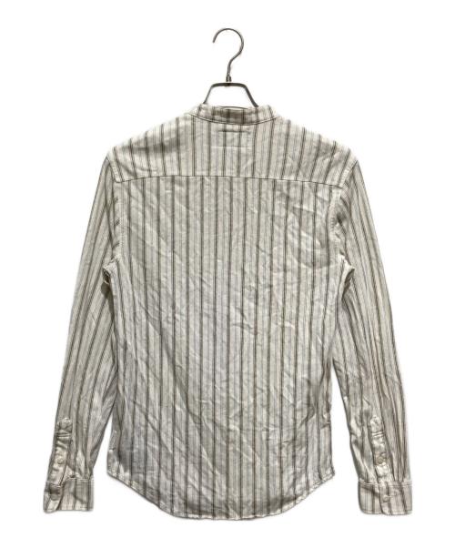 RRL（ダブルアールエル）RRL (ダブルアールエル) リネンコットンバンドカラーシャツ ベージュ サイズ:XSの古着・服飾アイテム