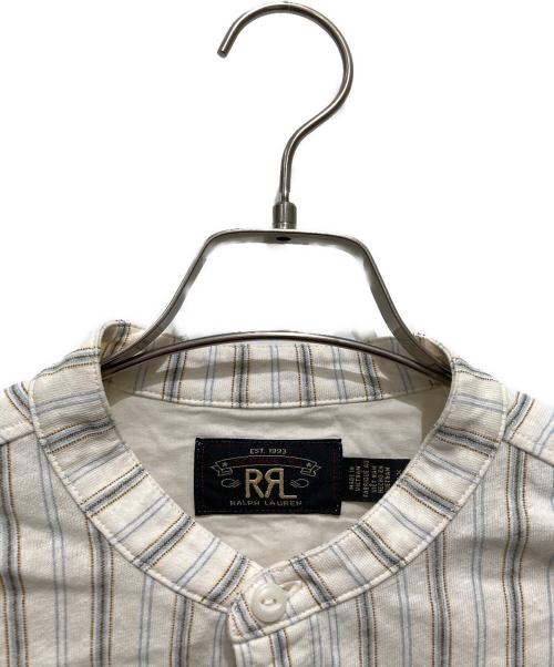 RRL（ダブルアールエル）RRL (ダブルアールエル) リネンコットンバンドカラーシャツ ベージュ サイズ:XSの古着・服飾アイテム