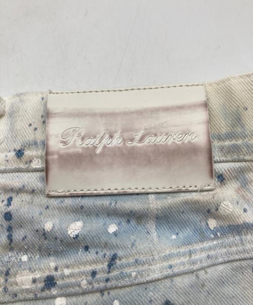 RALPH LAUREN Purple Label（ラルフ ローレン パープル レーベル）RALPH LAUREN PURPLE LABEL (ラルフ ローレン パープル レーベル) ペンキ加工デニムペインターパンツ ライトブルー サイズ:28の古着・服飾アイテム