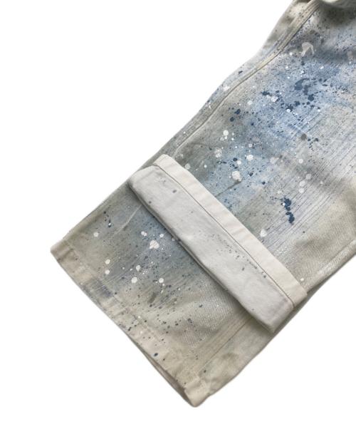 RALPH LAUREN Purple Label（ラルフ ローレン パープル レーベル）RALPH LAUREN PURPLE LABEL (ラルフ ローレン パープル レーベル) ペンキ加工デニムペインターパンツ ライトブルー サイズ:28の古着・服飾アイテム