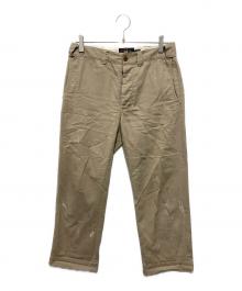 RRL（ダブルアールエル）の古着「ダメージ加工チノパンツ」｜ベージュ