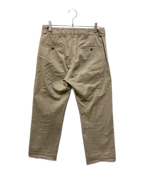 RRL（ダブルアールエル）RRL (ダブルアールエル) ダメージ加工チノパンツ ベージュ サイズ:27の古着・服飾アイテム
