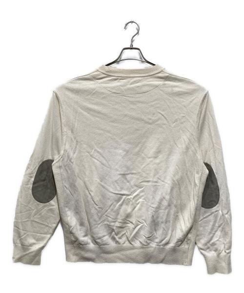 POLYPLOID（ポリプロイド）POLYPLOID (ポリプロイド) ガゼットエルボーパッチニット ベージュ サイズ:3の古着・服飾アイテム