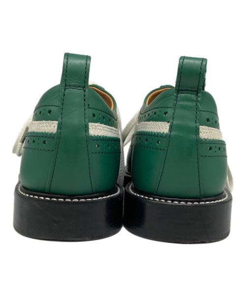 HENDER SCHEME（エンダースキーマ）HENDER SCHEME (エンダースキーマ) ウィングチップシューズ グリーン サイズ:5の古着・服飾アイテム