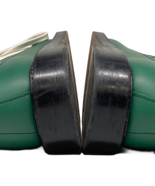 HENDER SCHEME（エンダースキーマ）HENDER SCHEME (エンダースキーマ) ウィングチップシューズ グリーン サイズ:5の古着・服飾アイテム