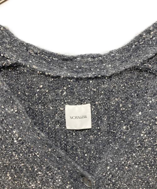 NOUNLESS（ナウンレス）NOUNLESS (ナウンレス) ラメオーバーサイズカーディガン グレー サイズ:2の古着・服飾アイテム