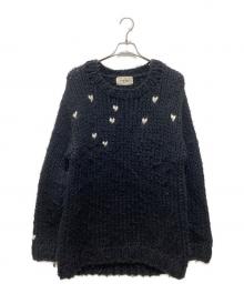 TNE TOE（ザ トゥー）の古着「ハートニット」｜ブラック