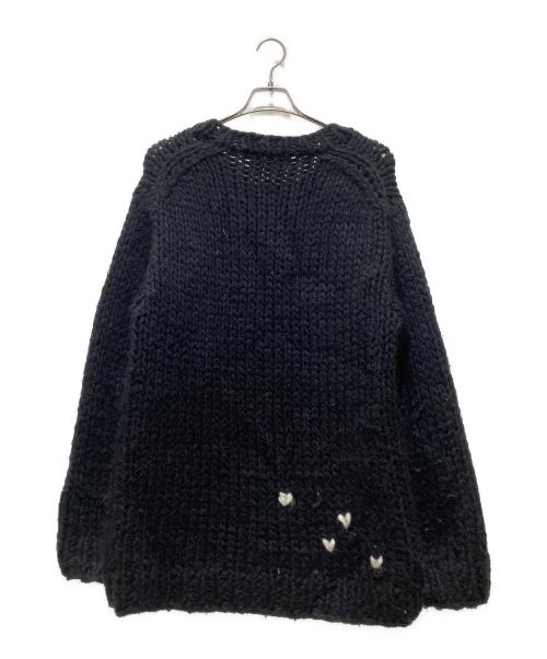 TNE TOE（ザ トゥー）TNE TOE (ザ トゥー) ハートニット ブラック サイズ:Mの古着・服飾アイテム