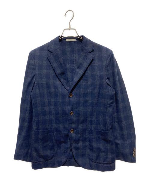BOGLIOLI（ボリオリ）BOGLIOLI (ボリオリ) ウールホップサックソリッド3Bジャケット ネイビー サイズ:46の古着・服飾アイテム