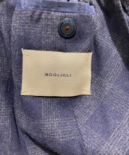 BOGLIOLI（ボリオリ）BOGLIOLI (ボリオリ) ウールホップサックソリッド3Bジャケット ネイビー サイズ:46の古着・服飾アイテム