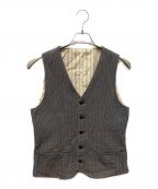 ORGUEILオルゲイユ）の古着「クラシックヘリンボーン ジレ ベスト / Classic Herringbone Gilet」｜グレー