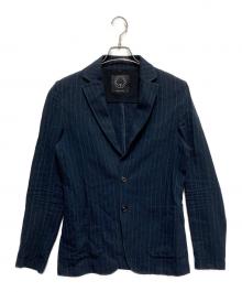 T-JACKET By TONELLO（ティージャケット バイ トネッロ）の古着「ストライプアンコンジャケット」｜ネイビー